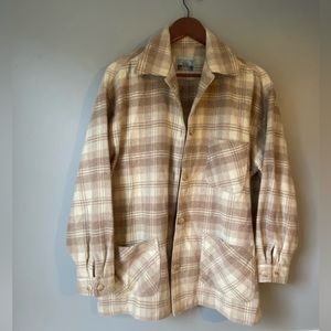 Vintage Evidence Wool Blend Plaid Shacket